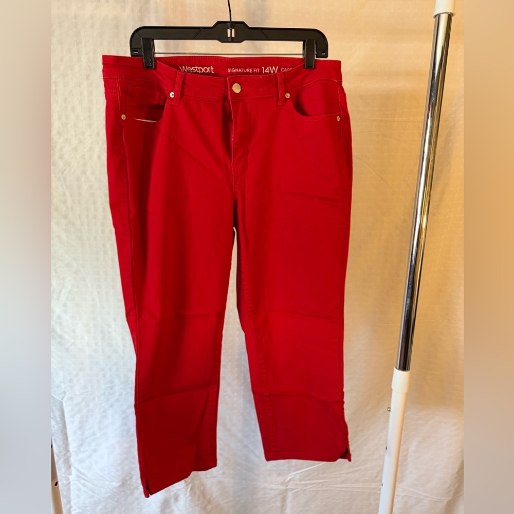 Westport Red Capri Jeans